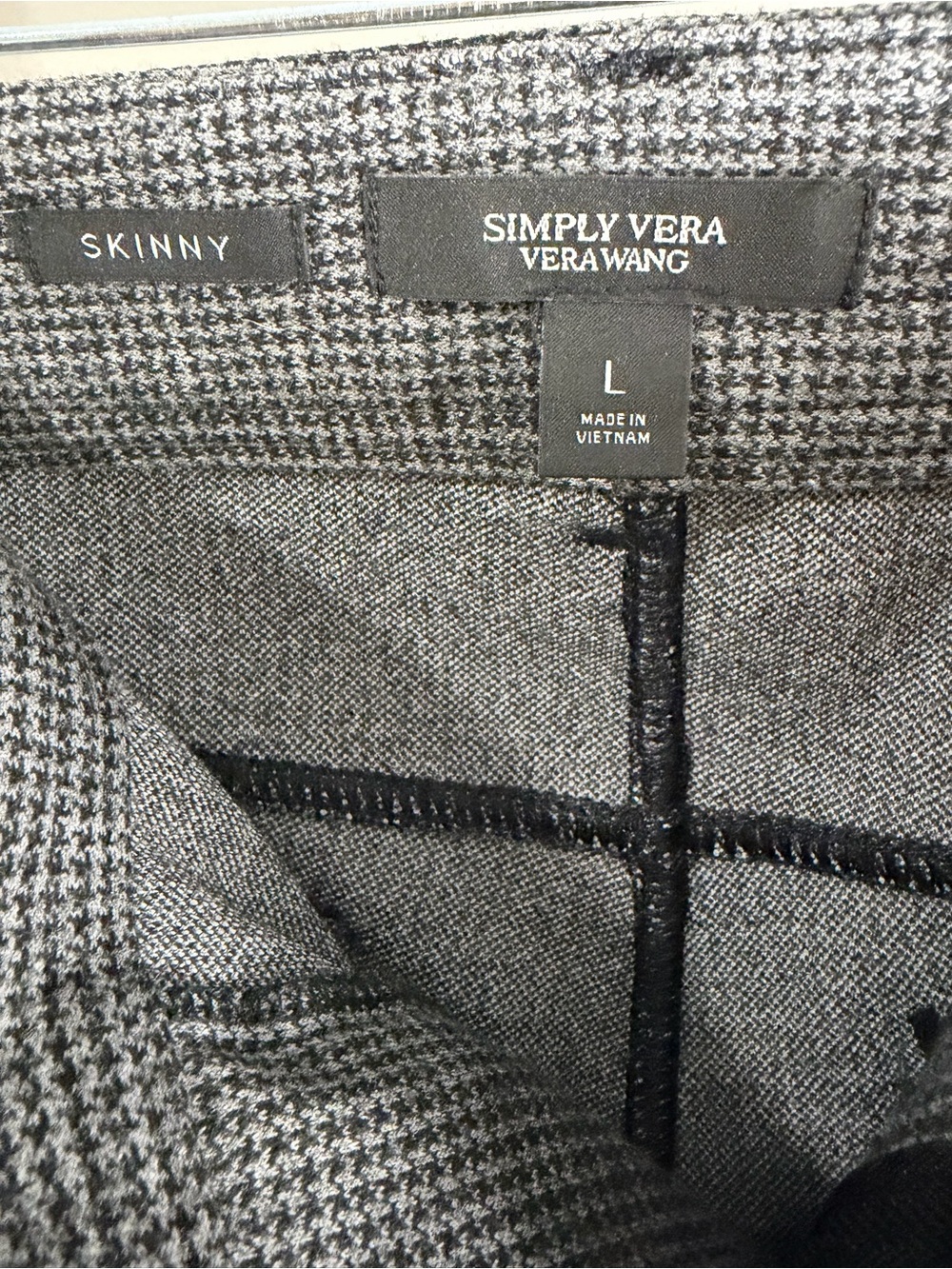 Simply Vera Vera Wang Men's Gray Dress Pants - Slim Straight - Picture 3 of 7